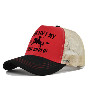 Vente chaude Imprimé Casquettes De Baseball Sérigraphie Maille Snapback Imprimé Casquettes De Camionneur Logo Personnalisé Unisexe Casquettes De Baseball - Product Image 3