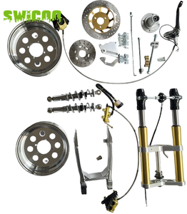 SWICOO para Kits de Horquilla Delantera Invertida Compatible con Monkey Z50 con Conjunto de Amortiguador de Brazo Oscilante Delantero y Trasero para Ruedas de 10 Pulgadas - Product Image 2