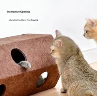 Structure d'escalade, lit et tunnel pour chat en feutre respirant, maison pour chat toutes saisons, jouet d'agitation, griffoir, accessoires intérieur/extérieur