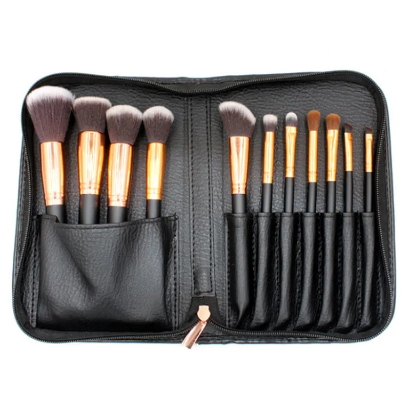 11 pcs professional makeup brush kit