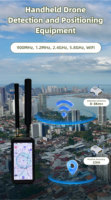Équipement de détection et de positionnement de drones portatif 300-6000 MHz, détecteur de drones pour le suivi de trajectoire et la détermination de position