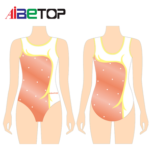 Body da Ginnastica Ritmica per Bambine, Design OEM Gratuito, Costume da Competizione Aerobica Rosso, Bianco, Nero, Viola - Product Image 3