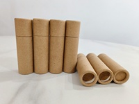 Tube en papier kraft biodégradable en gros, contenant push-up pour perruques, mascara, baume à lèvres, poudre libre, huile essentielle, produits pour le visage