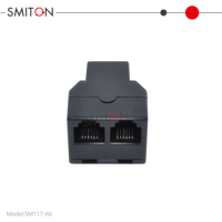 Adaptador Divisor de Conexión P1, Adaptador Divisor 6P6C, 1 a 2 Puertos Hembra Dobles