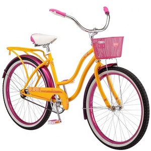 Schwinn Madeline 也巡洋舰自行车，24 英寸的车轮，橙色