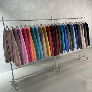 <span class=keywords><strong>Felpa</strong></span> con Cappuccio <span class=keywords><strong>Oversize</strong></span> Unisex Morandi in Tessuto Cerato American Premium 380gsm, Nuova Collezione 2026, Stile High Street - Product Image 2