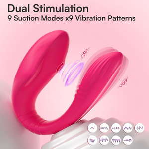 هزاز لاسلكي على شكل حرف U من ديلوف مع تطبيق، محفز للبظر قابل للارتداء، مدلك لنقطة G، ألعاب جنسية للنساء - Product Image 3