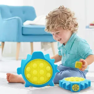 Light Up Push Fidgets giocattolo sensoriale Pops Bubble Electronic Game Machine Puzzle Board Fidgets Toys for Kids
