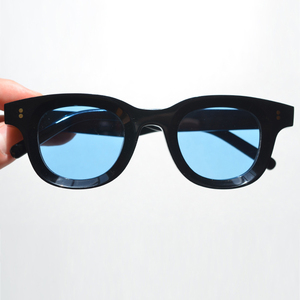 Lunettes de soleil personnalisées <span class=keywords><strong>Vicente</strong></span> pour hommes, haute qualité, verres polarisés bleus épais, style vintage/verre sous vide, couleurs personnalisées rose jaune - Product Image 2