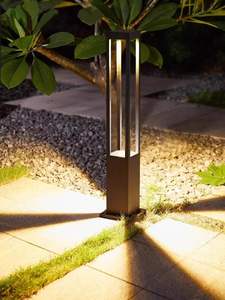 โคมไฟสนามกลางแจ้งแบบเสา ขนาด 300 มม. 600 มม. 800 มม. กำลังไฟ 7 วัตต์ 12 วัตต์ ไฟ LED สำหรับสวน  รับผลิตตามสั่งขายส่ง - Product Image 3