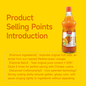 Jus Jeruk Konsentrat Jingba dengan 50 Persen Daging Buah Mediterania untuk Minuman, Hidangan Penutup, dan Sambal Ikan 6 Kemasan 840ml - Product Image 2