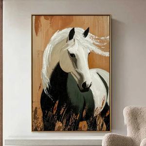 Arte Mural Minimalista Realista de Animales, Decoración Texturizada en 3D sobre Lienzo, Pintura al Óleo para Decoración de Interiores, Venta al Por Mayor - Product Image 5