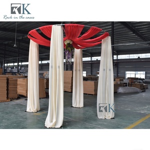 ขาตั้งท่อทรงกลมสำหรับตกแต่งซุ้มงานแต่งงาน ผ้าชีฟองหรูหรา - Product Image 6