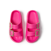 Sandalias JOMIX para Mujer, Diseño de Primavera, Verano y Otoño, con Parte Superior de EVA, Logotipo Personalizado Impreso, Color Rosa, Alta Calidad, Gran Venta 2024