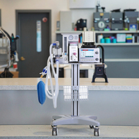DM-6B médical nouvelle salle de chirurgie ICU opération vétérinaire anesthésie ventilateur chariot équipement pour vétérinaire humain