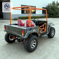 Dune Buggy 250CC à essence, cabine ouverte, pneus robustes, vert olive, pour transport utilitaire