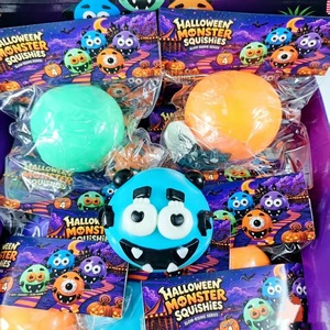 Jouet anti-stress à presser en forme de monstre d'Halloween mignon, doux et moelleux, design effrayant, boîte surprise fantaisie pour enfants - Product Image 4