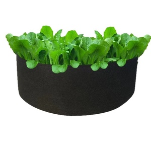 Sac de plantation et de culture de légumes en tissu non tissé respirant et biodégradable, noir, avec poignées, pour le jardinage transfrontalier - Product Image 5