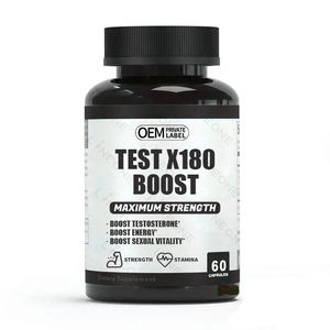 Test de supplément pour hommes X180 Boost Booster Capsules Turkesterone Boost TestX Energy Men Supplement Caspsules - Product Image 1