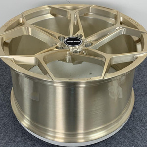 ล้อรถปลอมแปลงดีไซน์ใหม่สีทองขัดเงา18 19 20 21 <span class=keywords><strong>22</strong></span>นิ้วสำหรับรถแข่ง Porsche Ferrari Pontiac <span class=keywords><strong>G8</strong></span> Acura NSX - Product Image 4