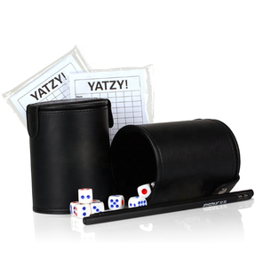 Juego de dados de cuero PU personalizado de fábrica, 2020 - Product Image 3