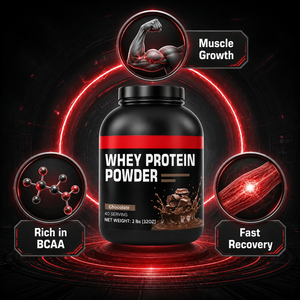 Isolat de protéines de lactosérum en poudre, 90 % de protéines, haute absorption pour la croissance et la récupération musculaire - Product Image 4