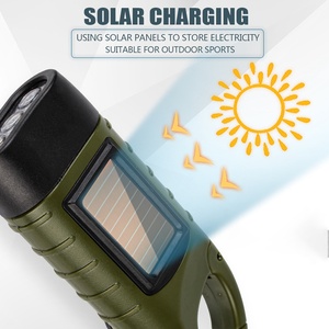 Banco de Energía de Manivela para Emergencias, Pesca, Navegación, Senderismo, Linterna Solar, Equipo de Supervivencia, Linterna LED - Product Image 2