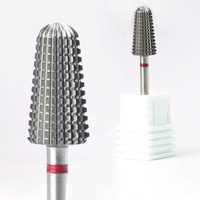 Fraise professionnelle droite pour l'élimination de gel, en carbure de tungstène F M C 2XC, pour ponceuse à ongles, modèle Volcano