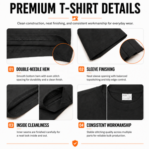 T-shirt da uomo personalizzata con logo di alta qualità, stampa estiva in cotone, tinta unita, fornitore affidabile, disponibile in molti colori - Product Image 6