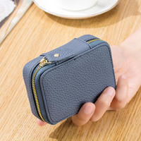 Seau en cuir de luxe Mini boîte de sac de rouge à lèvres cosmétique avec miroir pochette de maquillage souple et durable porte-monnaie pour l'été