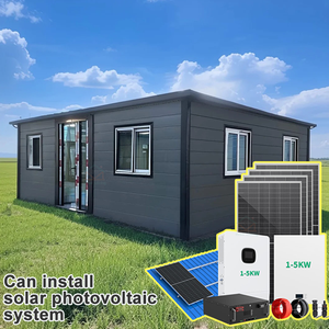 Maison conteneur en acier préfabriquée pliable à double aile extensible de 20 à 40 pieds, deux chambres, une salle de bain, <span class=keywords><strong>pour</strong></span> bureau ou hôtel - Product Image 3