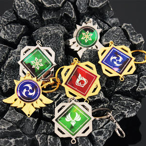 LLavero de Anime Genshin Impact, accesorios de ojo de Dios, bolso colgante de metal, novedad de <span class=keywords><strong>2022</strong></span> - Product Image 5