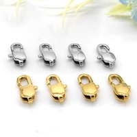 Fermoir à homard en acier inoxydable 316L plaqué or véritable IP de haute qualité pour la fabrication de bijoux, fermoir d'extrémité de cordon en métal en gros