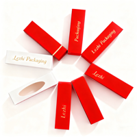 Boîte d'emballage cosmétique en carton écologique pour gloss à lèvres et rouge à lèvres, avec impression personnalisée