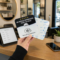 Carte NFC RFID personnalisée avec impression de logo Leadercolor LDF-100100C, carte de médias sociaux, carte d'accès en acrylique imperméable, contrôle d'accès