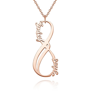 Inviare il tuo migliore amico, il migliore amico, di amicizia, di lunga durata amore e infinito incisione personalizzata nome della collana - Product Image 3
