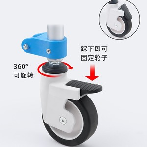 Shower Chair With Wheels <b>Folding</b> Toilet <b>Stool</b> Aluminum Alloy Bath Chair For Home Use 250 Kg Capacity - Product Image 4