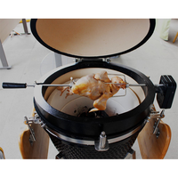 Kit d'outils de barbecue Kimstone de haute qualité pour rôtissoire à poulet au charbon Kamado, facile à nettoyer, résistant à la corrosion, pour grils de 18 à 26 pouces