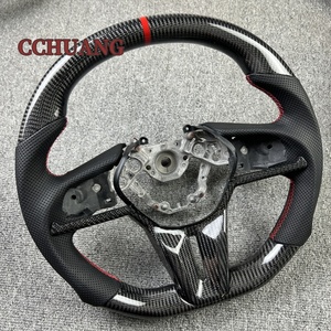 Volant sport en fibre de carbone 3k personnalisé pour Nissan GTR R35 <span class=keywords><strong>R36</strong></span> 2017-2022, volant sport en fibre de carbone à fond plat - Product Image 2