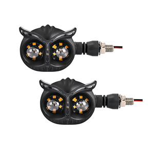 12V Ip68 20W Zdm2 Owl Double Color Amber Yellow Red White Flowing Led <strong>Turn</strong> <strong>Signal</strong> Indicators Light for Motorcycle Brake Bulb - Product Image 1