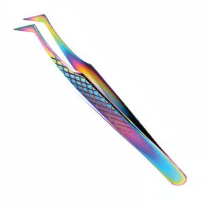 Outils de soins de beauté approuvés CE pince à épiler volume en acier inoxydable multicolore pince à épiler manuelle pour extension de sourcils et de cils - Product Image 1