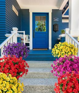 Bouquets de petites fleurs artificielles de glycines à bords blancs, plantes vertes modernes faites à la main, légères, pour Noël – Meilleures ventes - Product Image 3