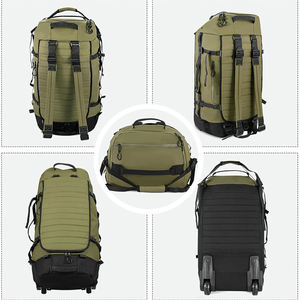 Mochila con Ruedas Plegable de 85L y 29 Pulgadas, Bolsa de Viaje de Lona Suave con Compartimento Separado para Zapatos y Base Acolchada Completa - Product Image 6