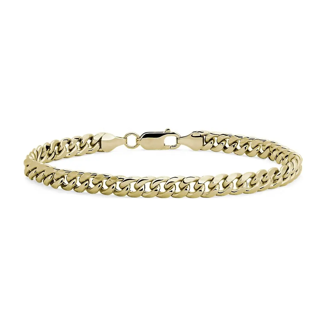 Firstmadam Klassieke Massief 18K Goud 6Mm Miami Cuban Link Armband Voor Mannen