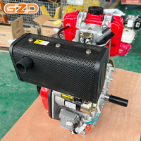 Moteur diesel monocylindre Changchai 178F, démarrage par lanceur manuel, démarrage électrique en option, 4,0 kW, 3600 tr/min, pour rouleau compresseur