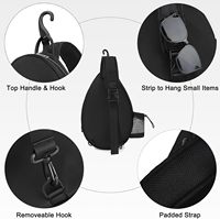 Sac à bandoulière de tennis en nylon imperméable pour les sports de plein air avec rangement pour raquettes et pagaies