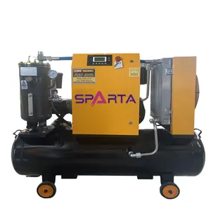 20Hp Industrial Screw Air Compressor Machine with 200 Liter Tank and wheels