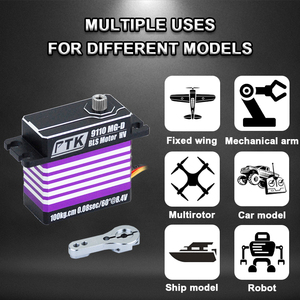 Servomoteur numérique PTK 9110 MG D Brushless 100KG 16.8V à couple élevé et engrenages métalliques pour la mise à niveau et le remplacement des avions à réaction à <span class=keywords><strong>turbine</strong></span> - Product Image 5
