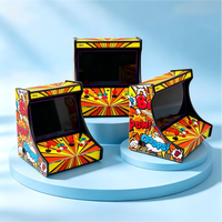 Console de jeu de table portable tout-en-un 19 pouces pour deux joueurs, machine d'arcade commerciale à monnayeur avec double joystick