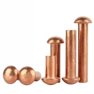 Rivets solides à tête demi-ronde en cuivre avec <span class=keywords><strong>rivet</strong></span> en laiton semi-rond <span class=keywords><strong>DIN</strong></span> <span class=keywords><strong>660</strong></span> - Product Image 5